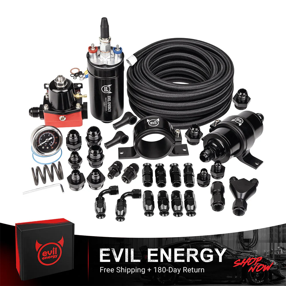 EVIL ENERGY CPE/PTFE LS Swap fuel  kit ,Fuel Filter, 6AN Fuel Line & Fittings | 20-120PSI Fuel Pressure Regulator | Fuel Pump - Image 3