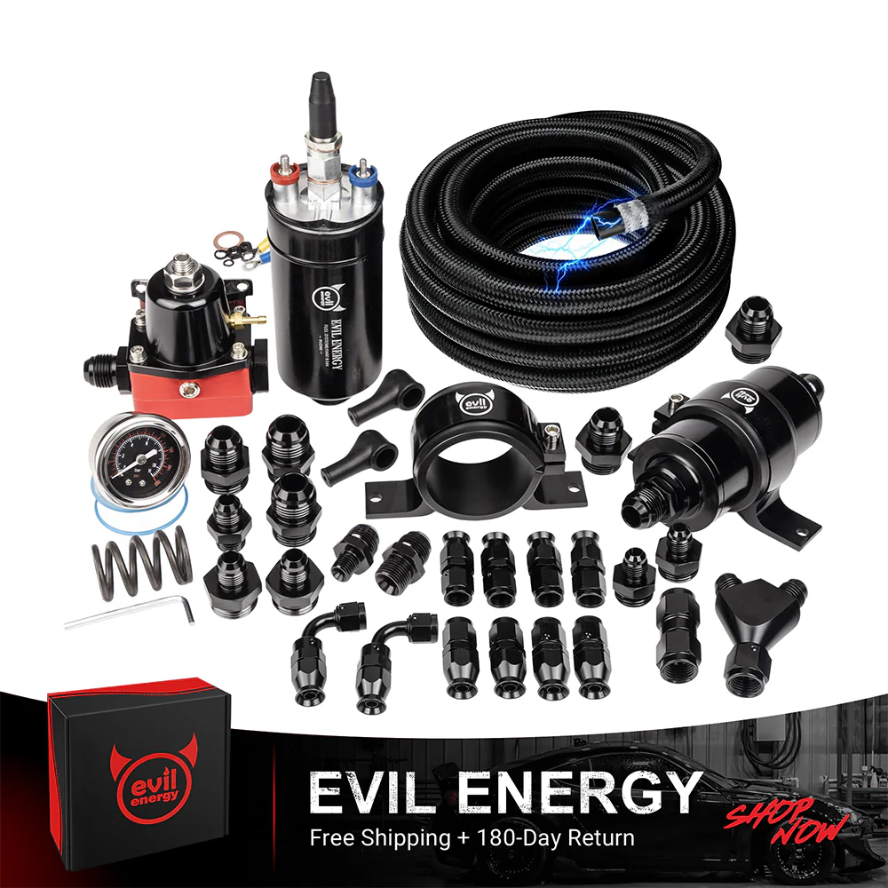 EVIL ENERGY CPE/PTFE LS Swap fuel  kit ,Fuel Filter, 6AN Fuel Line & Fittings | 20-120PSI Fuel Pressure Regulator | Fuel Pump - Image 4