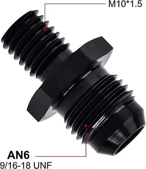 EVIL ENERGY AN Male Flare to Male Metric Fitting Adapter Aluminium Alloy - Image 12