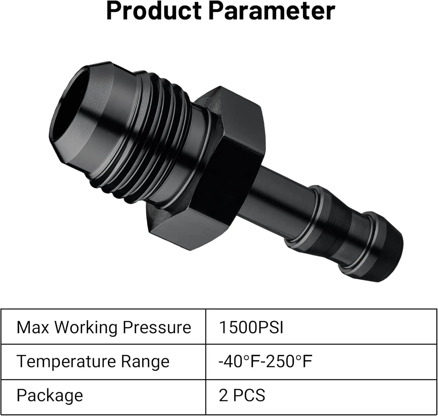 EVIL ENERGY 4/6/8/10AN Male to 1/2-inch 1/4-inch 4/8-inch 5/8-inch 5/16-inch Barb Push on Fitting Adapter Aluminum - Image 10