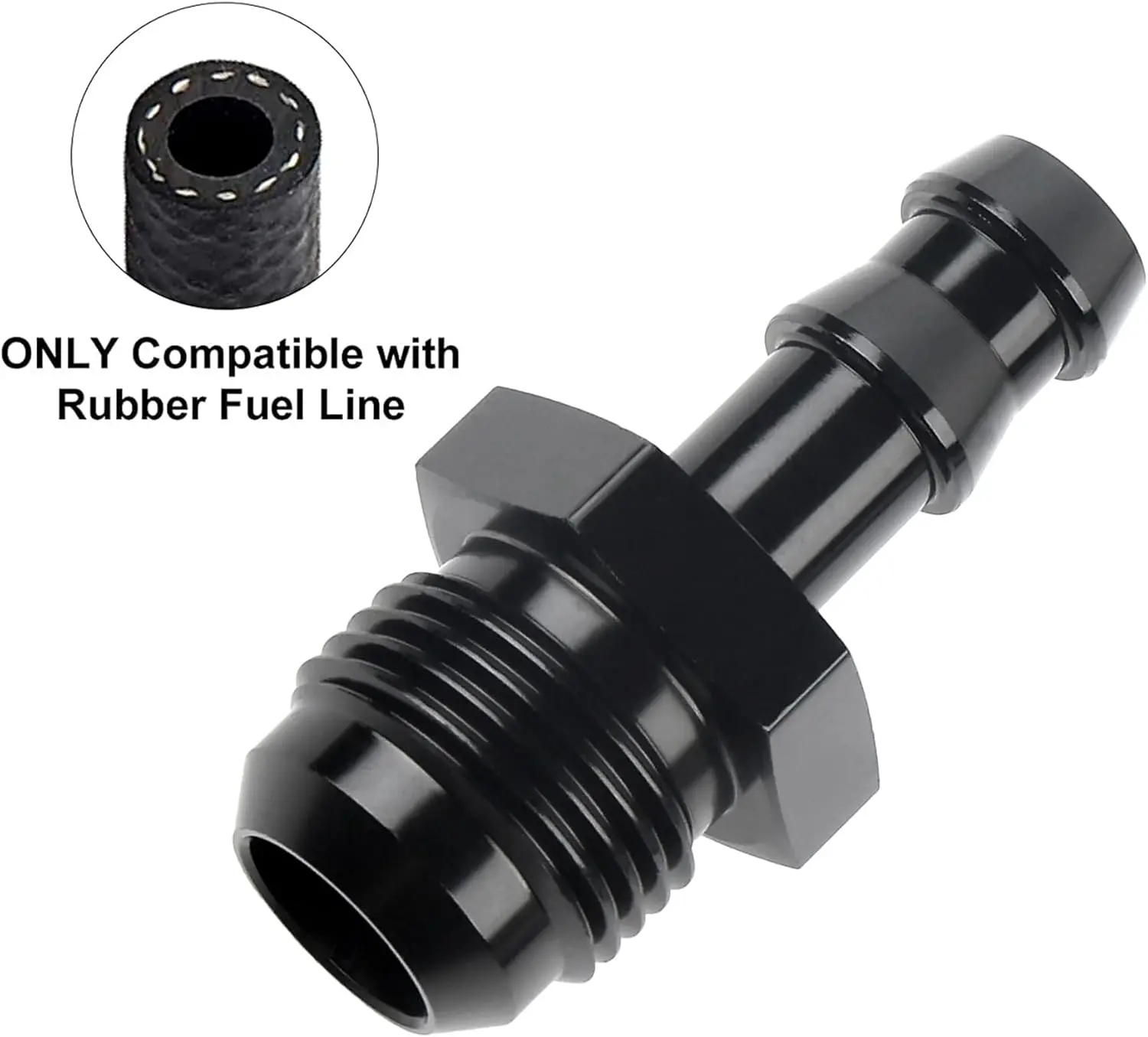 EVIL ENERGY 4/6/8/10AN Male to 1/2-inch 1/4-inch 4/8-inch 5/8-inch 5/16-inch Barb Push on Fitting Adapter Aluminum - Image 20