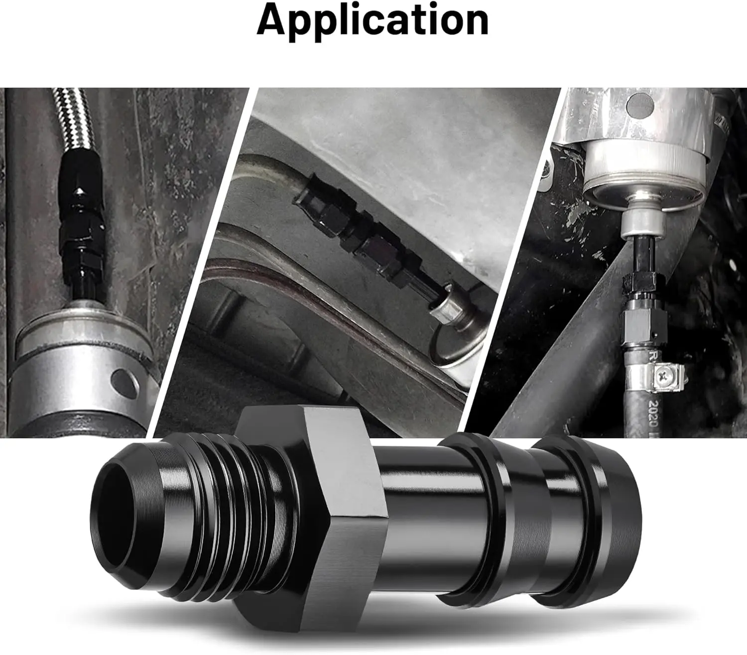 EVIL ENERGY 4/6/8/10AN Male to 1/2-inch 1/4-inch 4/8-inch 5/8-inch 5/16-inch Barb Push on Fitting Adapter Aluminum - Image 29