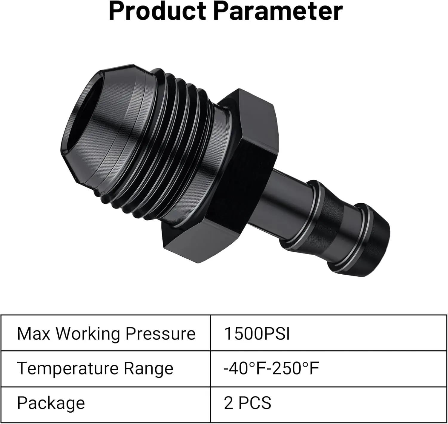 EVIL ENERGY 4/6/8/10AN Male to 1/2-inch 1/4-inch 4/8-inch 5/8-inch 5/16-inch Barb Push on Fitting Adapter Aluminum - Image 45