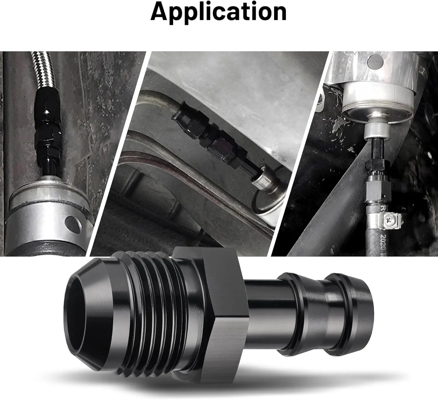 EVIL ENERGY 4/6/8/10AN Male to 1/2-inch 1/4-inch 4/8-inch 5/8-inch 5/16-inch Barb Push on Fitting Adapter Aluminum - Image 52