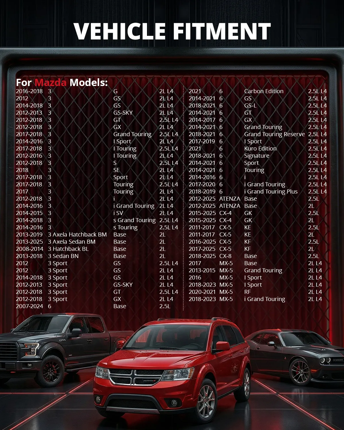 EVIL ENERGY Engine Air Filter, Compatible with Mazda 2007-2025 Atenza/CX-4/CX-5/CX-8, Mazda 3 Axela/Hatchback/Sedan BL/BM/BN, Replace CA11259 - Image 2