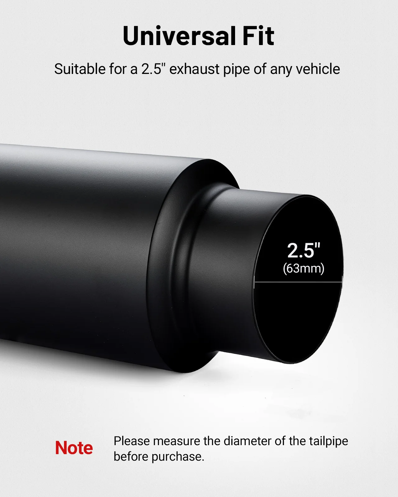 EVIL ENERGY Mid-Pipe Muffler  2.0-inch / 2.25-inch/ 2.5-inch/ 3.0-inch   | High-Performance Sound Enhancement with Black Finish - Image 13