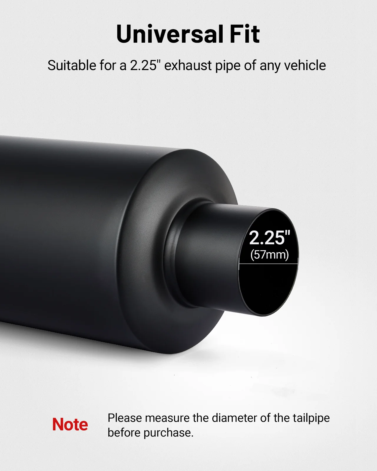 EVIL ENERGY Mid-Pipe Muffler  2.0-inch / 2.25-inch/ 2.5-inch/ 3.0-inch   | High-Performance Sound Enhancement with Black Finish - Image 9