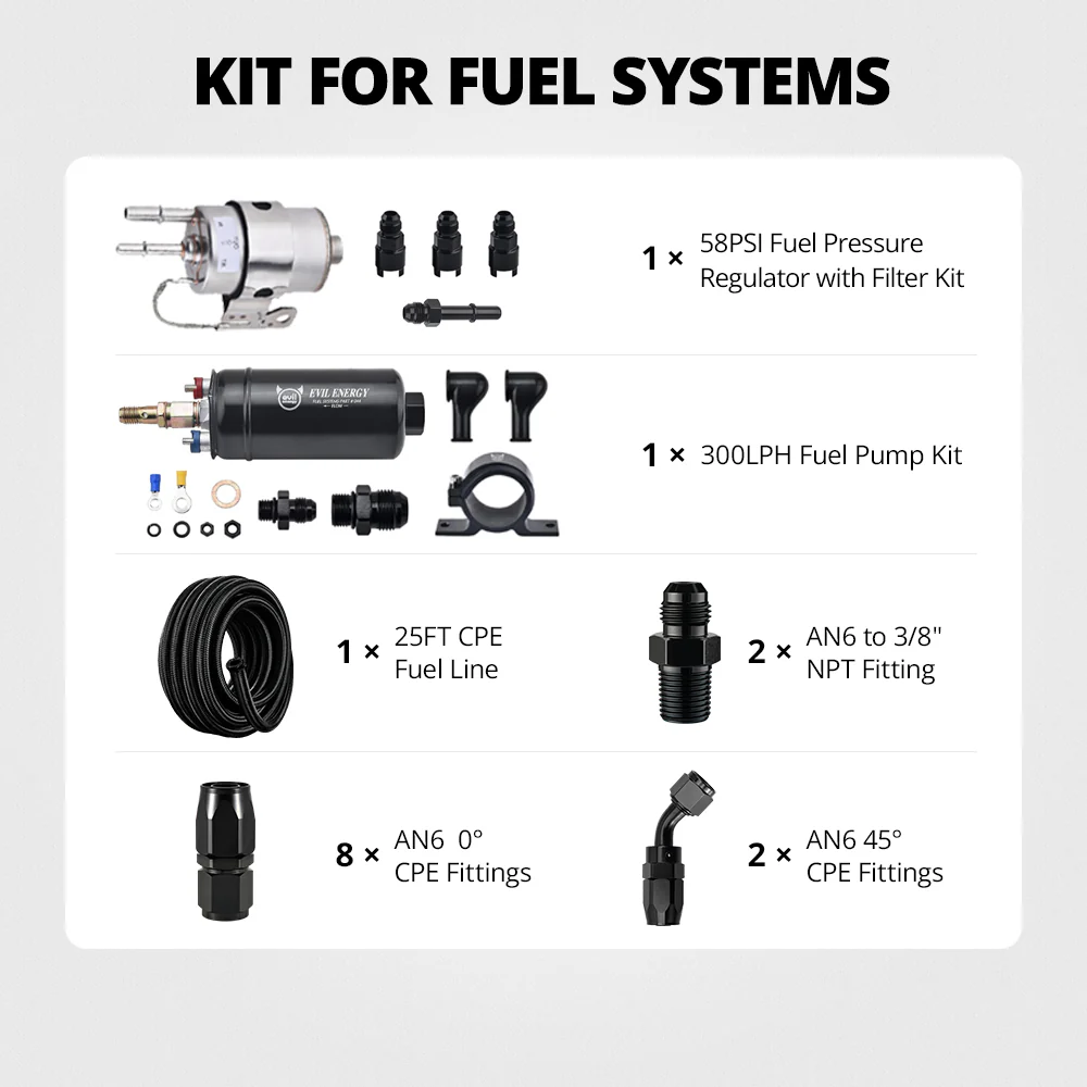 EVIL ENERGY Midfield Engine Position Kit Fuel System Soccer Gear - Compatible with E85/Gas/Diesel - Image 22