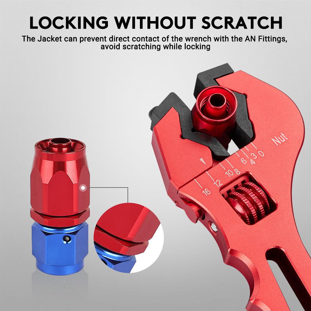 EVIL ENERGY Non Marring Wrench Adjustable AN Fitting Wrench 3-16AN Spanner Aluminum - Image 21