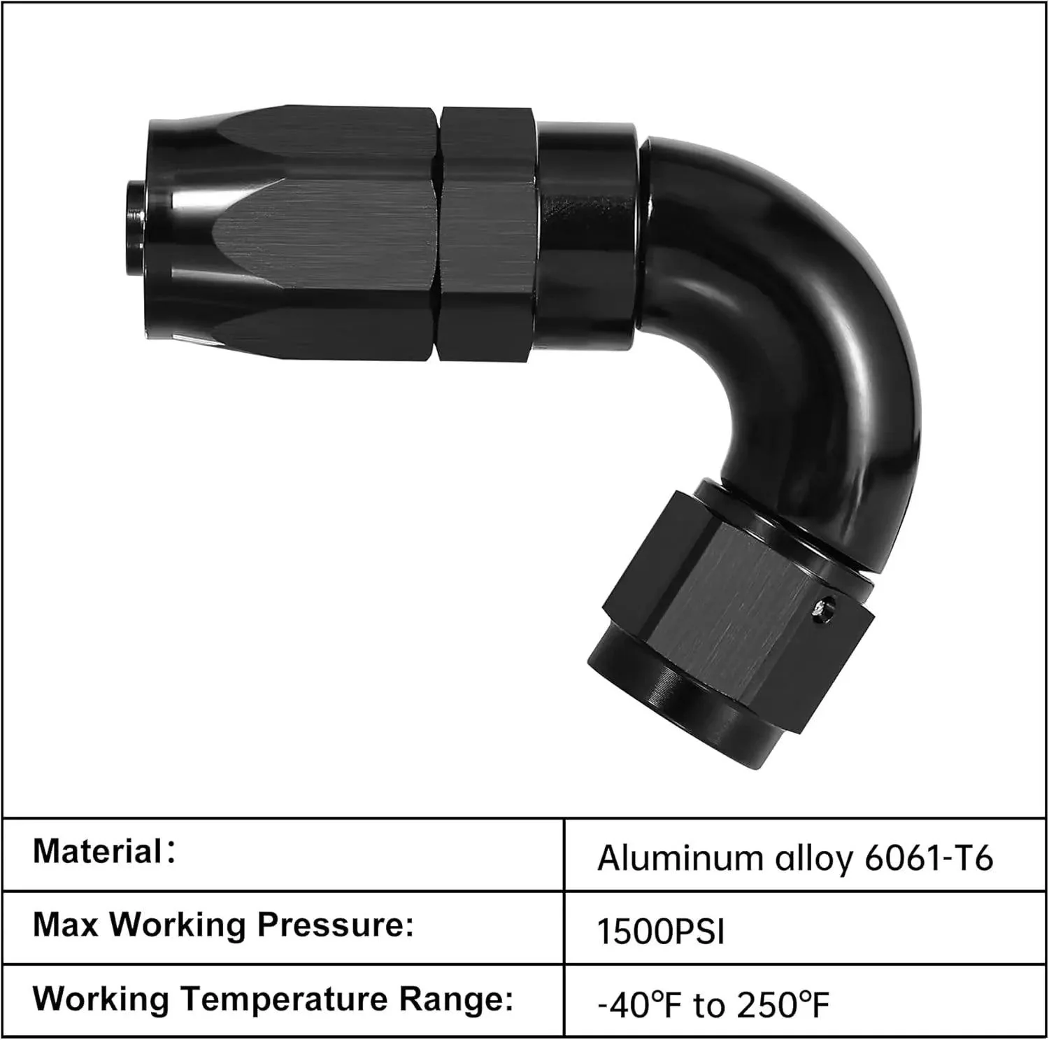 EVIL ENERGY One Piece Full Flow Hose End Fitting Swivel For CPE Braided Hose (4/6/8/10/12AN) - Image 13