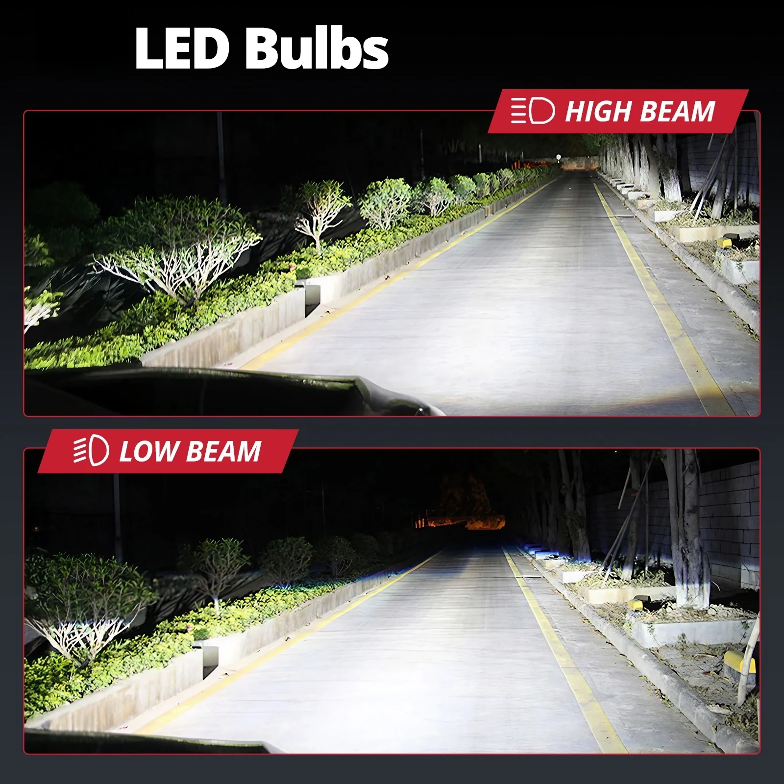 EVIL ENERGY P2 Wide Voltage 9-32V H7 130W 6500K White 40000LM IP68 LED Headlight Bulbs 2Pcs - Image 3