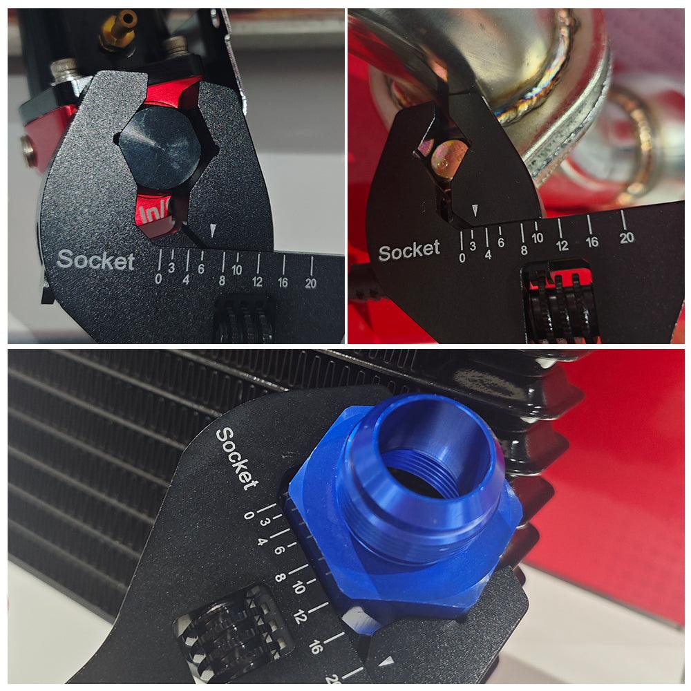 EVIL ENERGY Pocket Wrench Adjustable AN Fitting Wrench 3AN-20AN Spanner Aluminum - Image 7