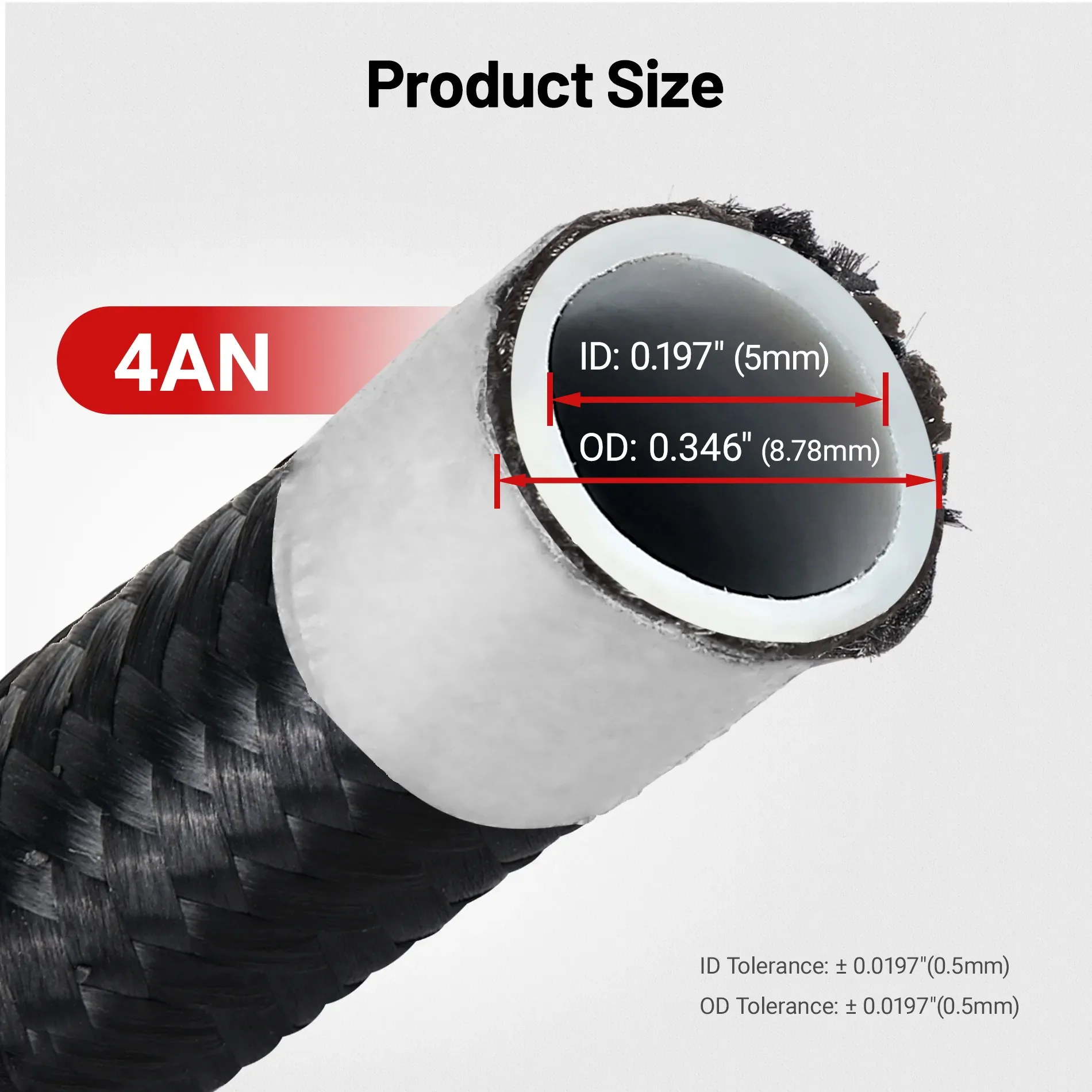 EVIL ENERGY 4/6/8/10AN PTFE Fuel Line E85 Nylon Braided Fuel Hose 10-25FT Optional - Image 11