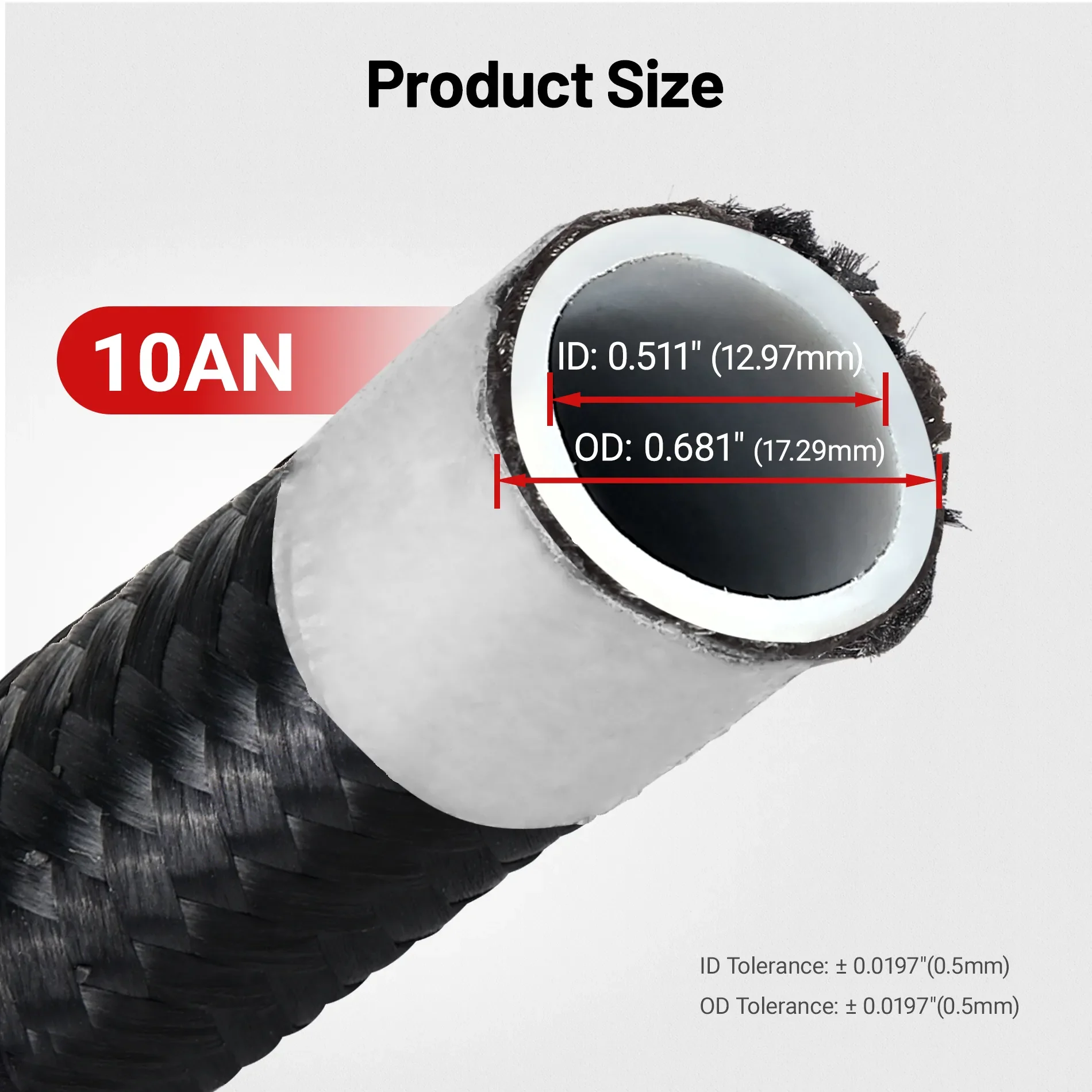 EVIL ENERGY 4/6/8/10AN PTFE Fuel Line E85 Nylon Braided Fuel Hose 10-25FT Optional - Image 14