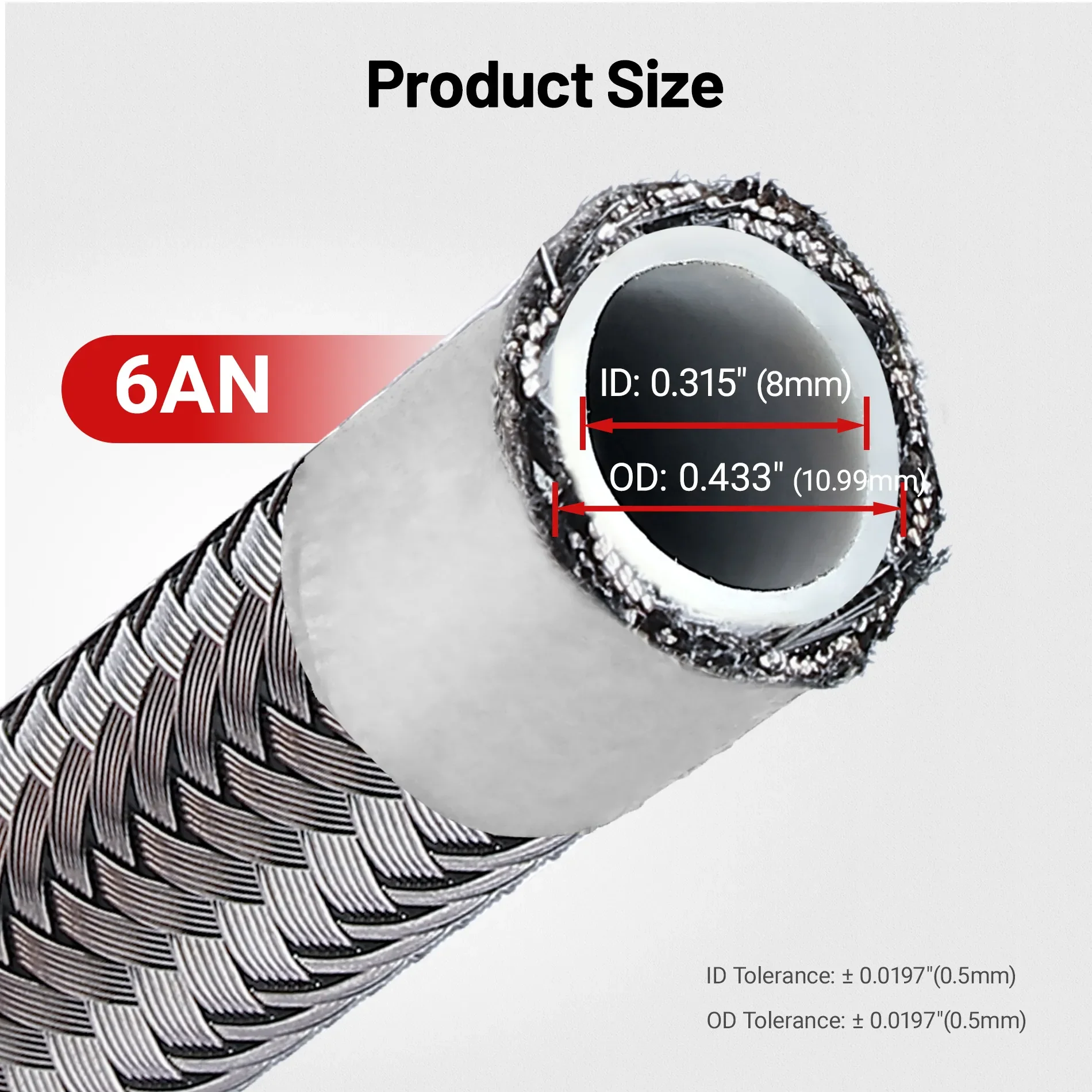 EVIL ENERGY 4/6/8/10AN PTFE Fuel Line E85 Nylon Braided Fuel Hose 10-25FT Optional - Image 22