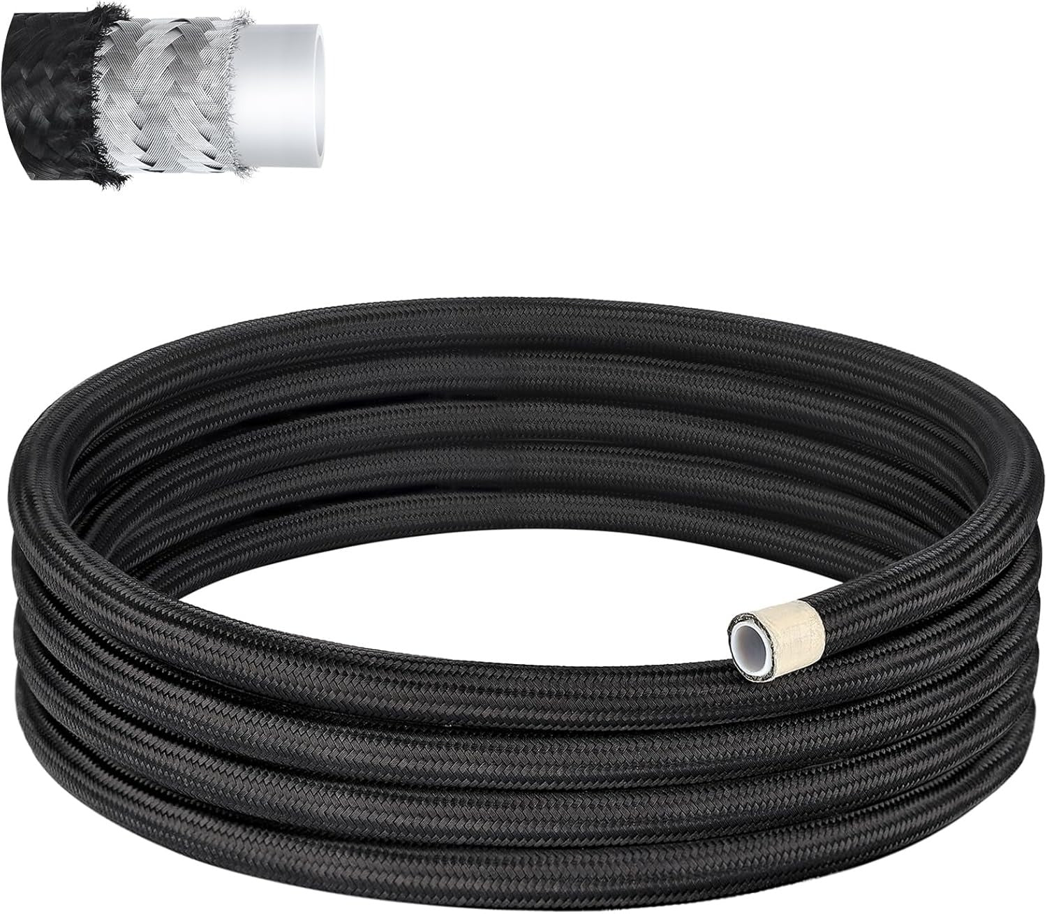EVIL ENERGY 4/6/8/10AN PTFE Fuel Line E85 Nylon Braided Fuel Hose 10-25FT Optional - Image 3
