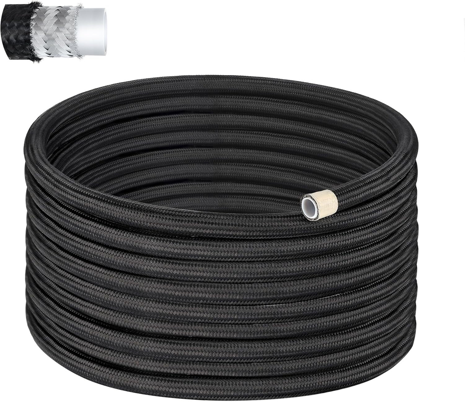 EVIL ENERGY 4/6/8/10AN PTFE Fuel Line E85 Nylon Braided Fuel Hose 10-25FT Optional - Image 4