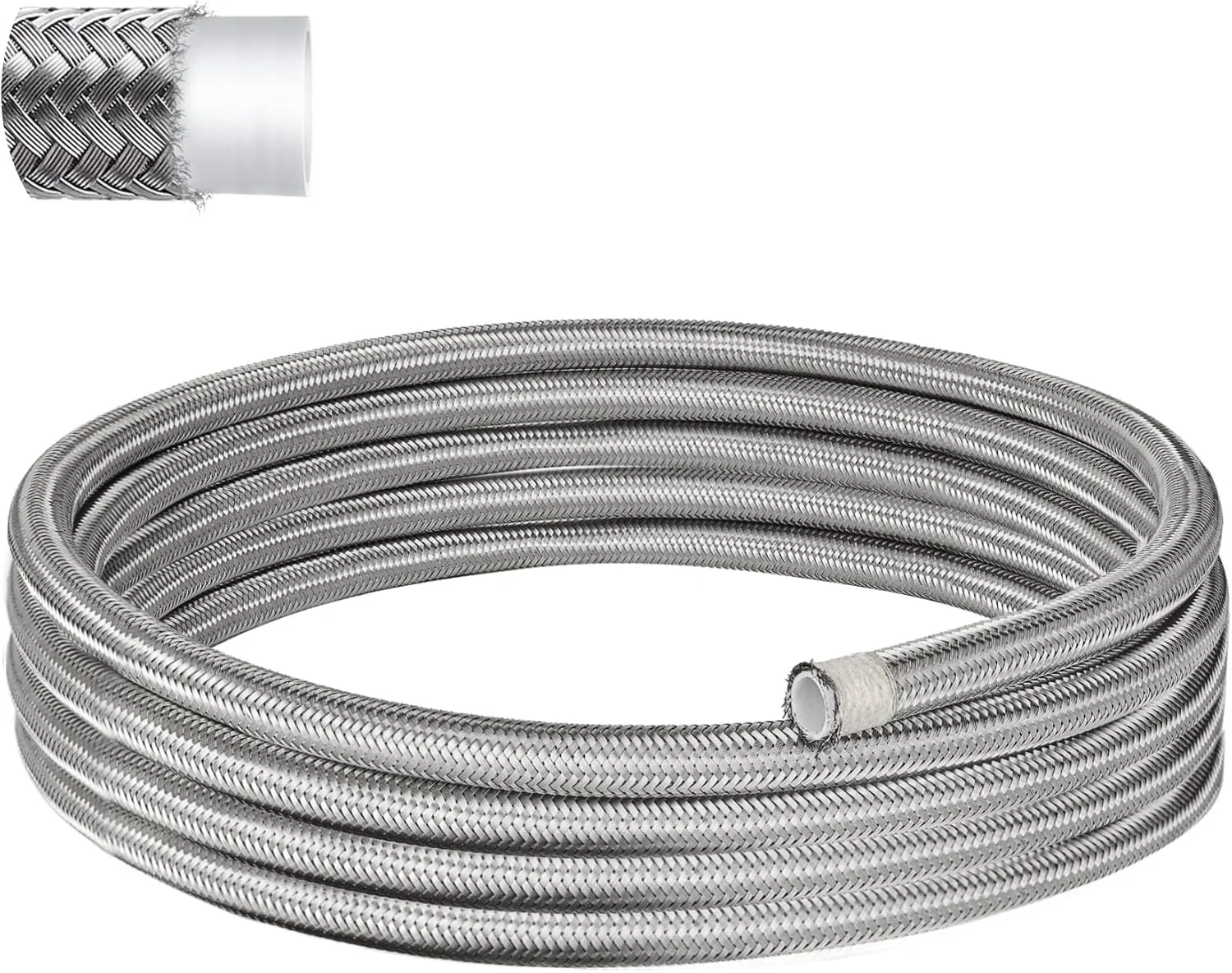 EVIL ENERGY 4/6/8/10AN PTFE Fuel Line E85 Nylon Braided Fuel Hose 10-25FT Optional - Image 7