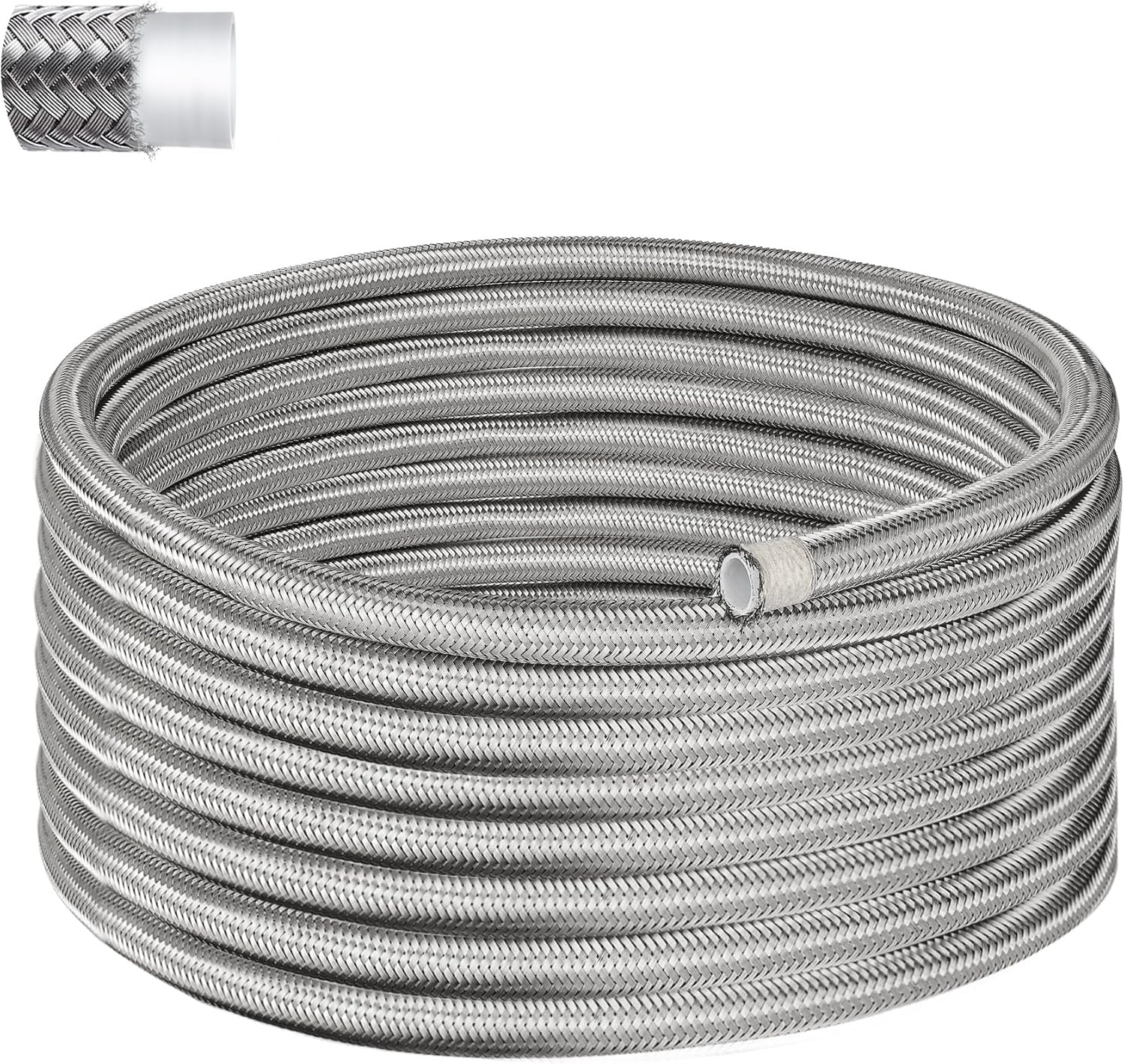 EVIL ENERGY 4/6/8/10AN PTFE Fuel Line E85 Nylon Braided Fuel Hose 10-25FT Optional - Image 8