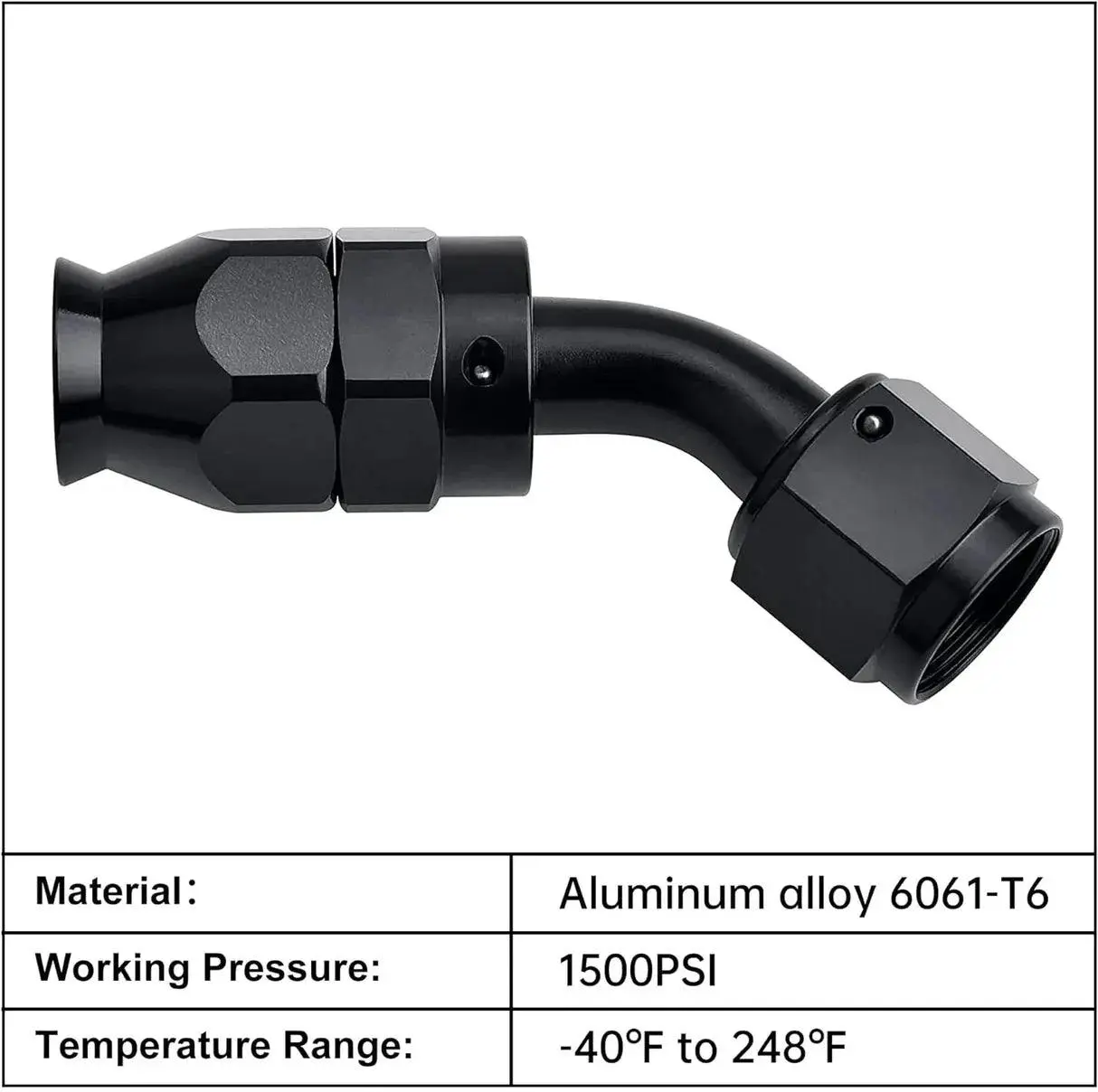 EVIL ENERGY 4/6/8/10AN PTFE Fuel Line Kit | E85 Nylon Braided Hose | 16/20FT Black Black with Comprehensive Fittings - Image 9