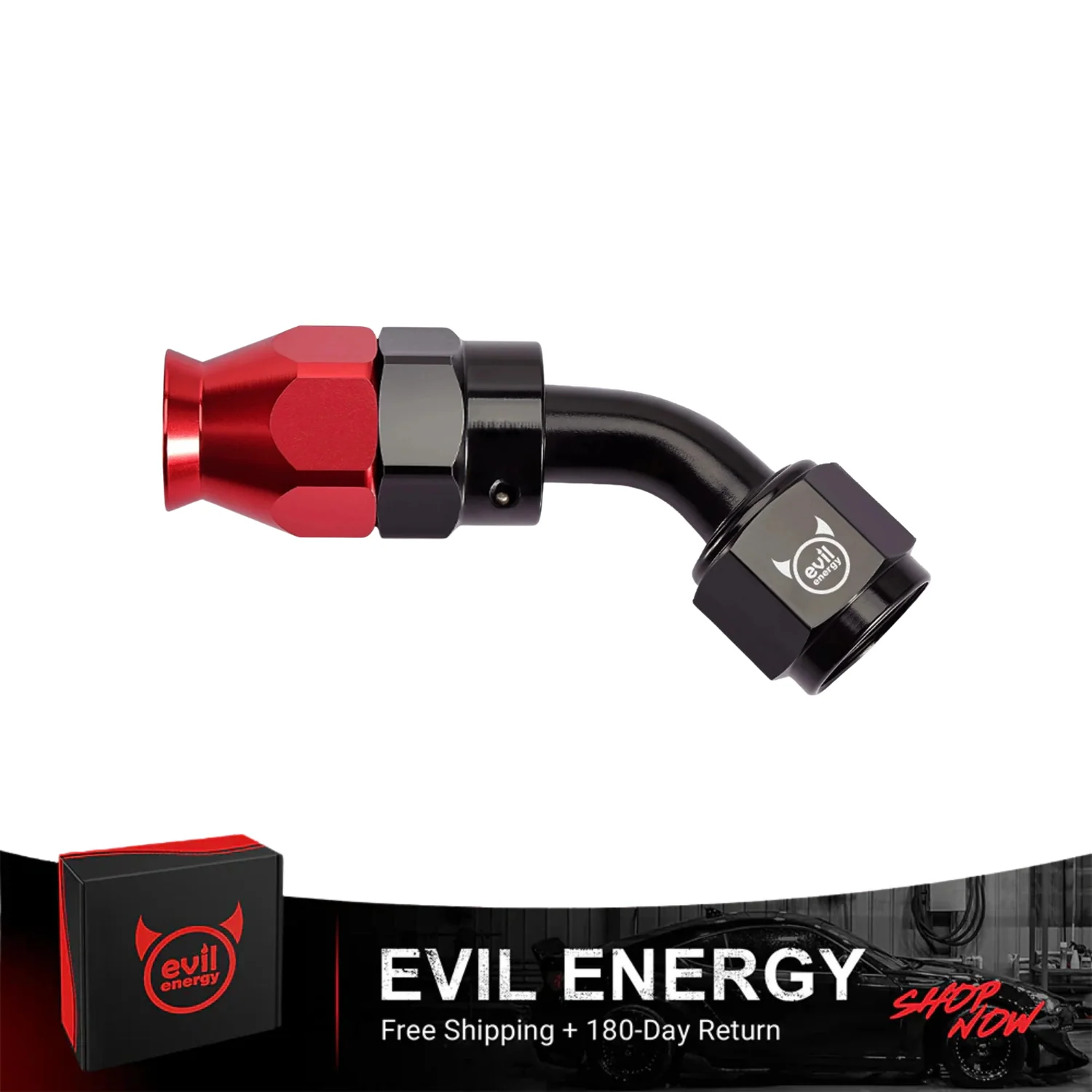 EVIL ENERGY PTFE Hose End Fitting Red&Black for PTFE Hose Only（4/6/8/10AN） - Image 4