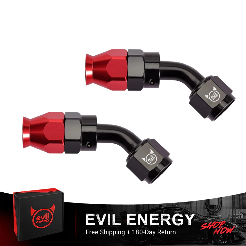 EVIL ENERGY PTFE Hose End Fitting Red&Black for PTFE Hose Only（4/6/8/10AN） - Image 5
