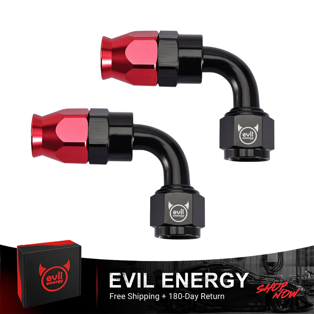 EVIL ENERGY PTFE Hose End Fitting Red&Black for PTFE Hose Only（4/6/8/10AN） - Image 8