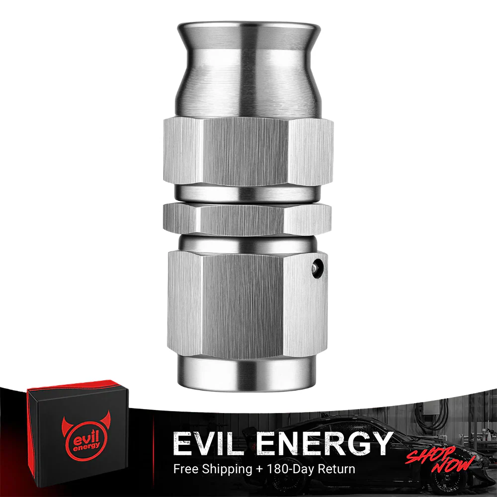 EVIL ENERGY 3/4/6AN Stainless Steel PTFE Hose End Fitting Silver - Image 2