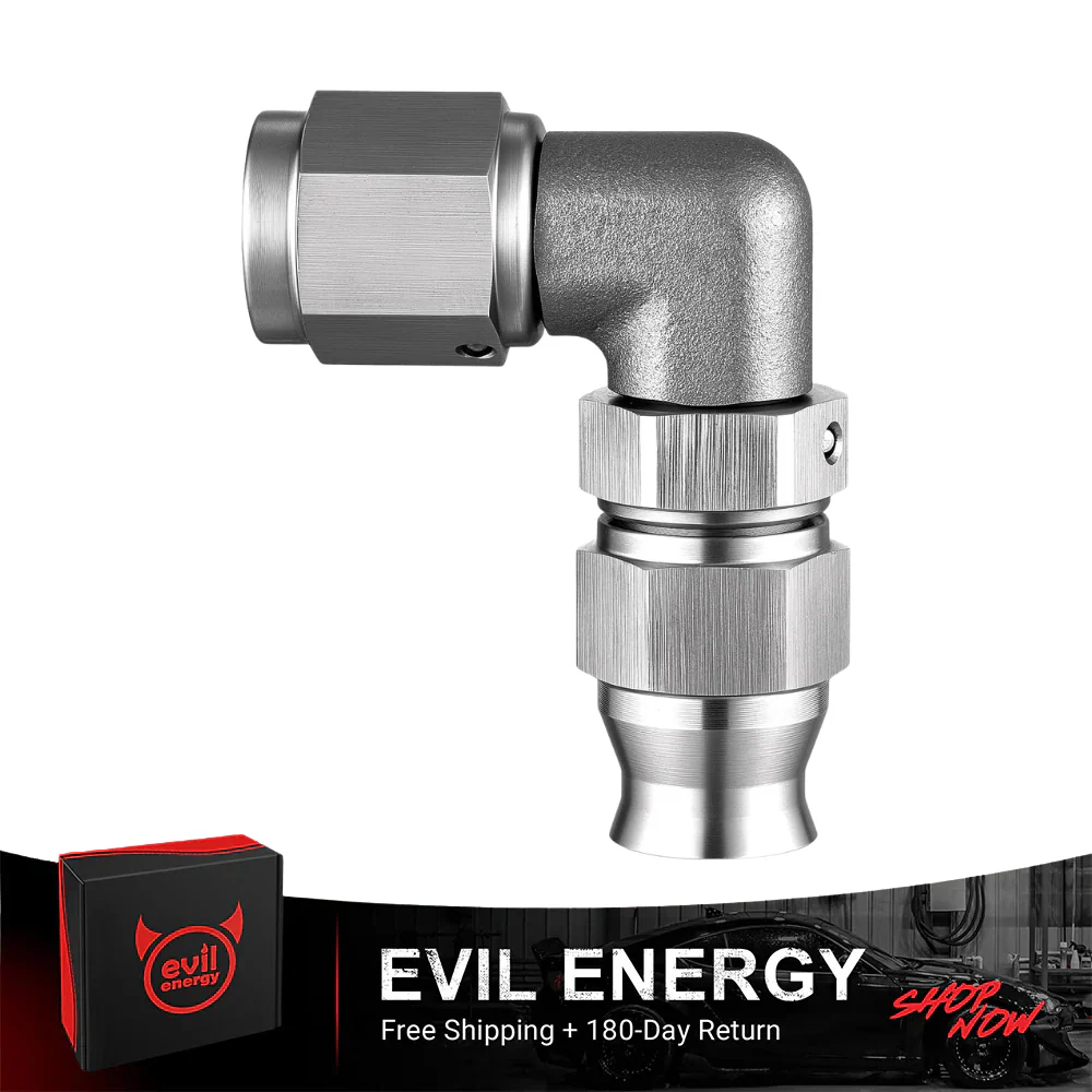 EVIL ENERGY 3/4/6AN Stainless Steel PTFE Hose End Fitting Silver - Image 4