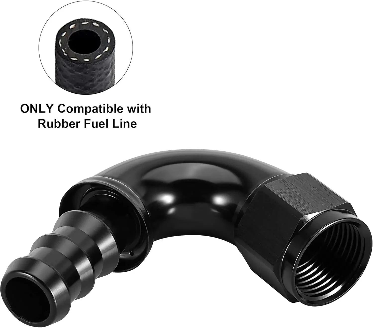 EVIL ENERGY Push Lock Fitting One Piece Full Flow Hose End (4/6/8/10/12AN) - Image 14