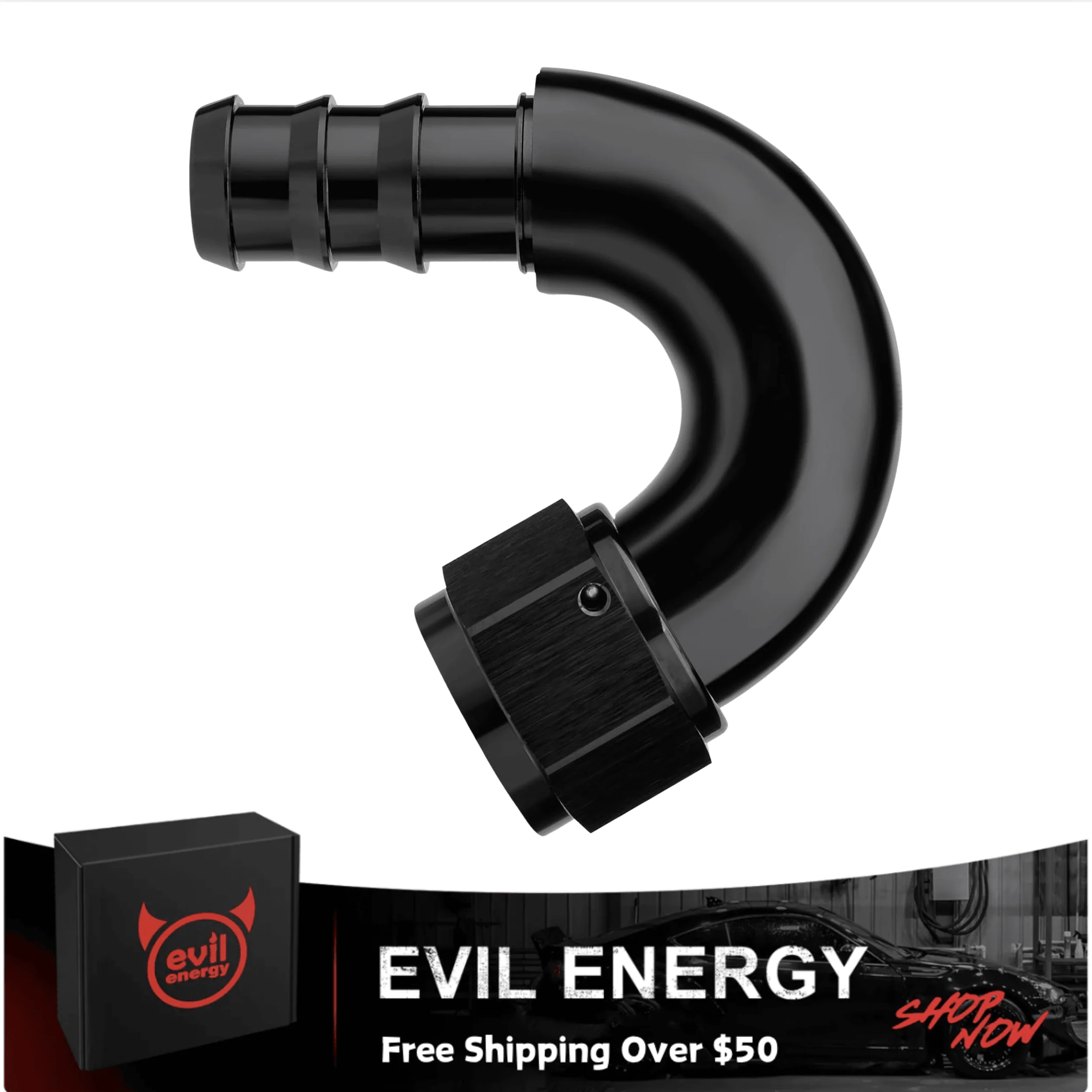 EVIL ENERGY Push Lock Fitting One Piece Full Flow Hose End (4/6/8/10/12AN) - Image 6