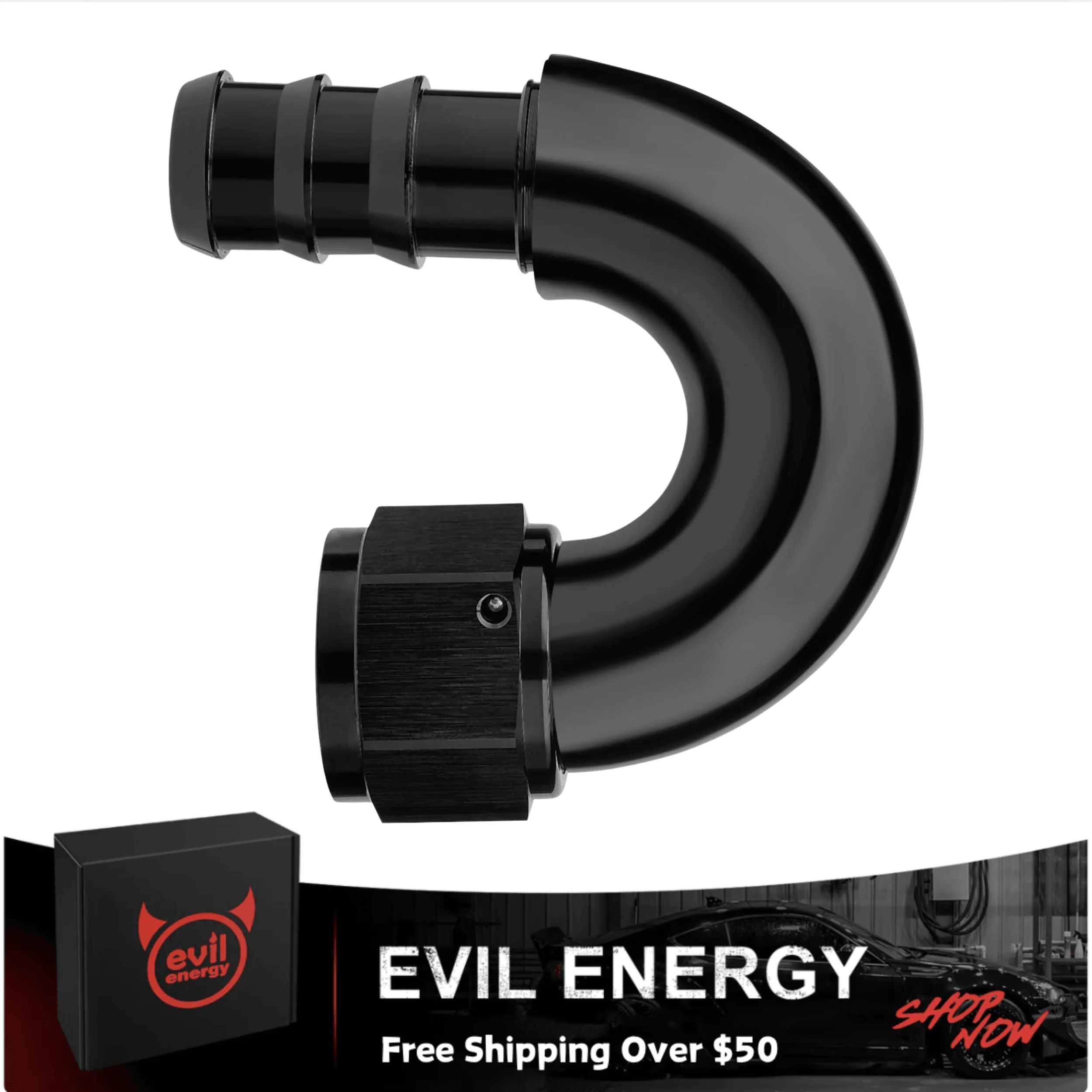 EVIL ENERGY Push Lock Fitting One Piece Full Flow Hose End (4/6/8/10/12AN) - Image 7
