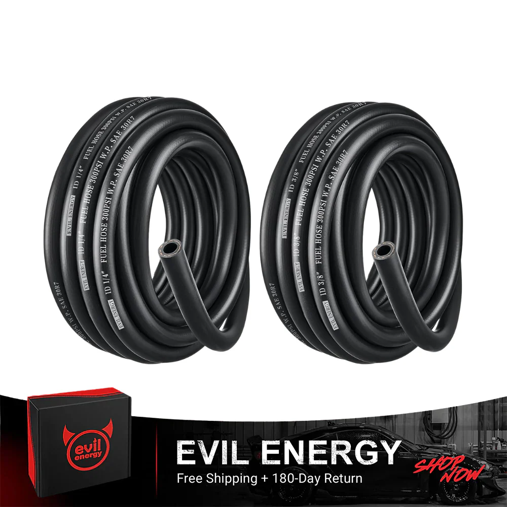 EVIL ENERGY Push Lock Fuel Line Hose Kit SAE 30R7 NBR Rubber 300 PSI 10FT - Image 3