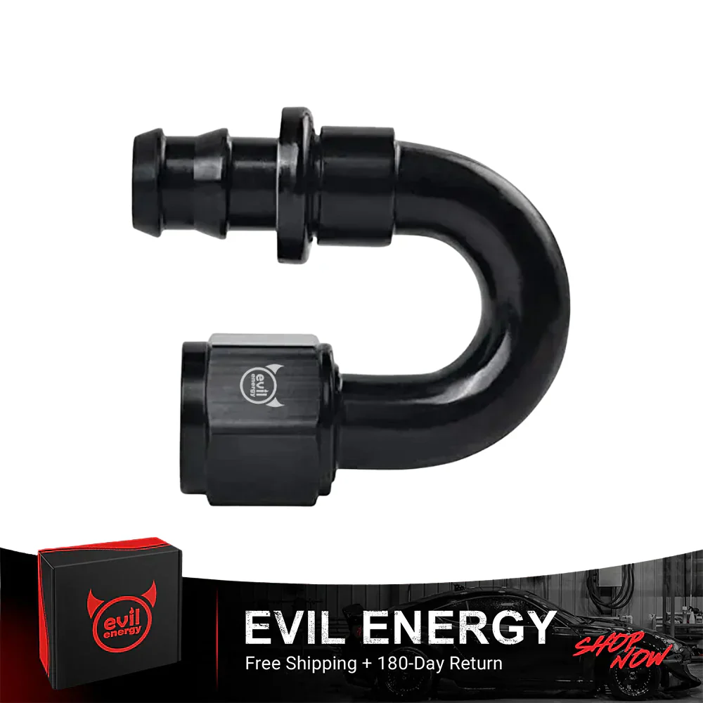 EVIL ENERGY AN Push Lock Hose Fitting End Black (4/6/8/10/12AN) - Image 12