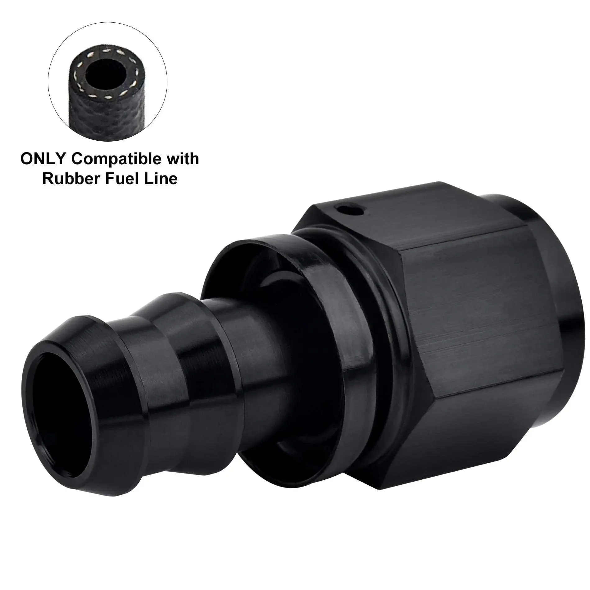 EVIL ENERGY AN Push Lock Hose Fitting End Black (4/6/8/10/12AN) - Image 21