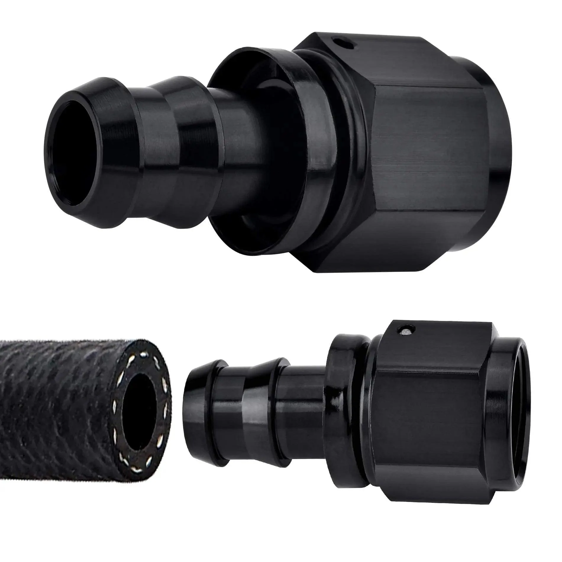 EVIL ENERGY AN Push Lock Hose Fitting End Black (4/6/8/10/12AN) - Image 22