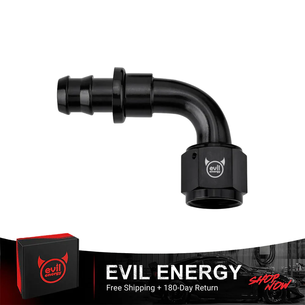 EVIL ENERGY AN Push Lock Hose Fitting End Black (4/6/8/10/12AN) - Image 9