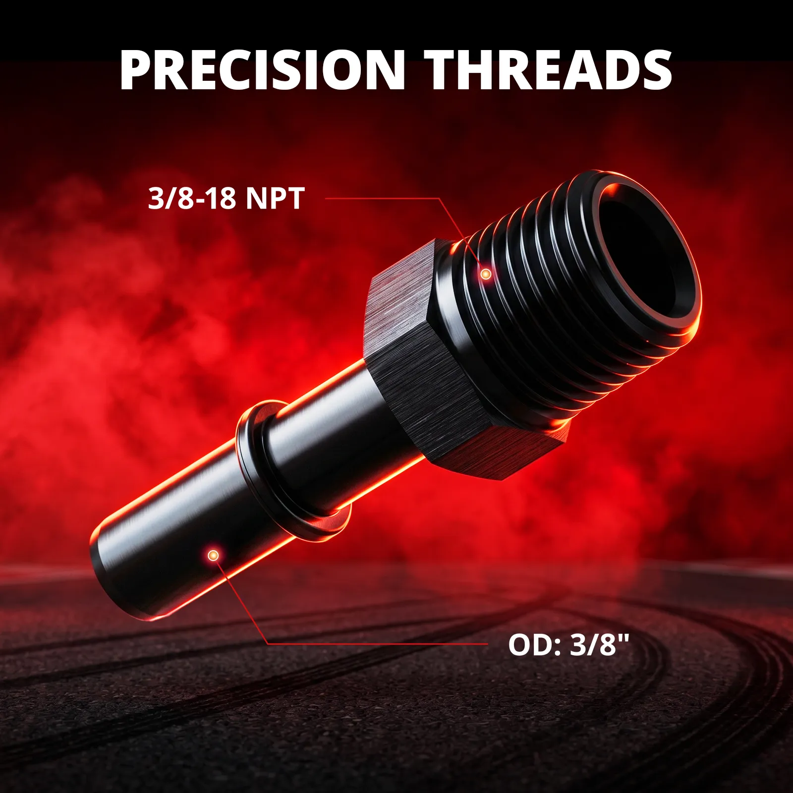 EVIL ENERGY Quick Disconnect Male Push On EFI Fitting Adapter Aluminum(NPT Male to SAE) - Image 5
