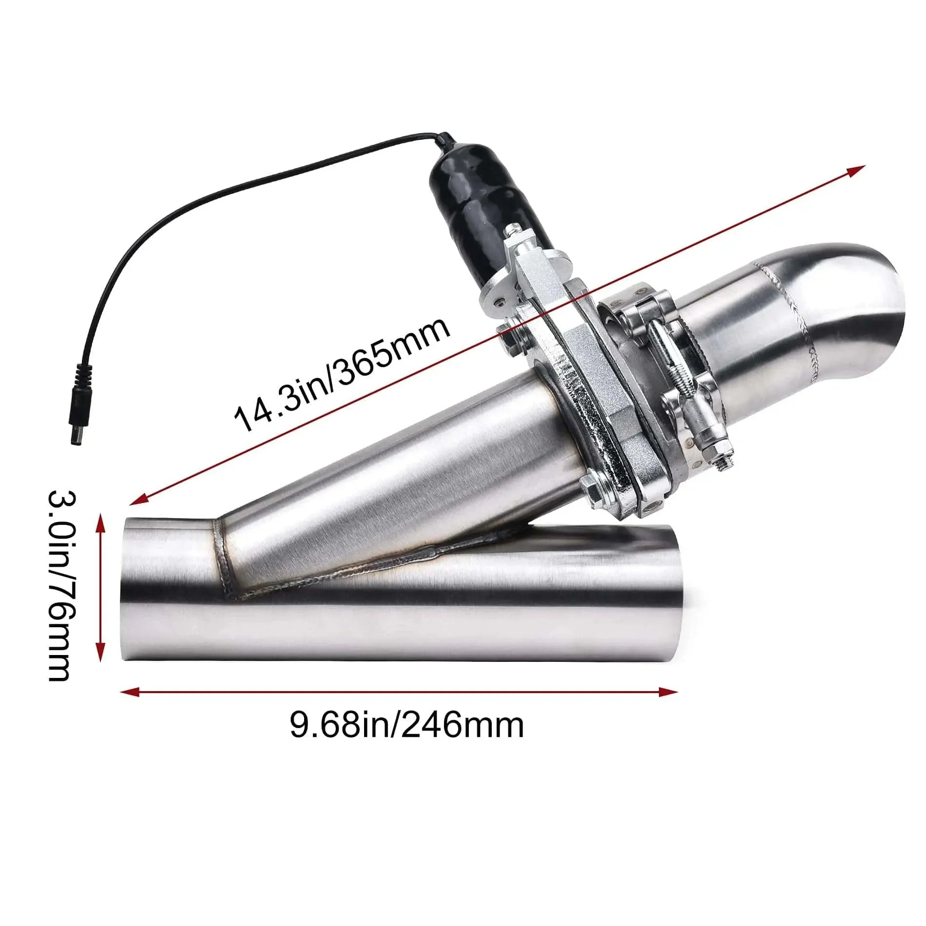 EVIL ENERGY Remote Electric Exhaust Cutout Kit (2.0/2.25/2.5/3.0 Inch) - Image 9