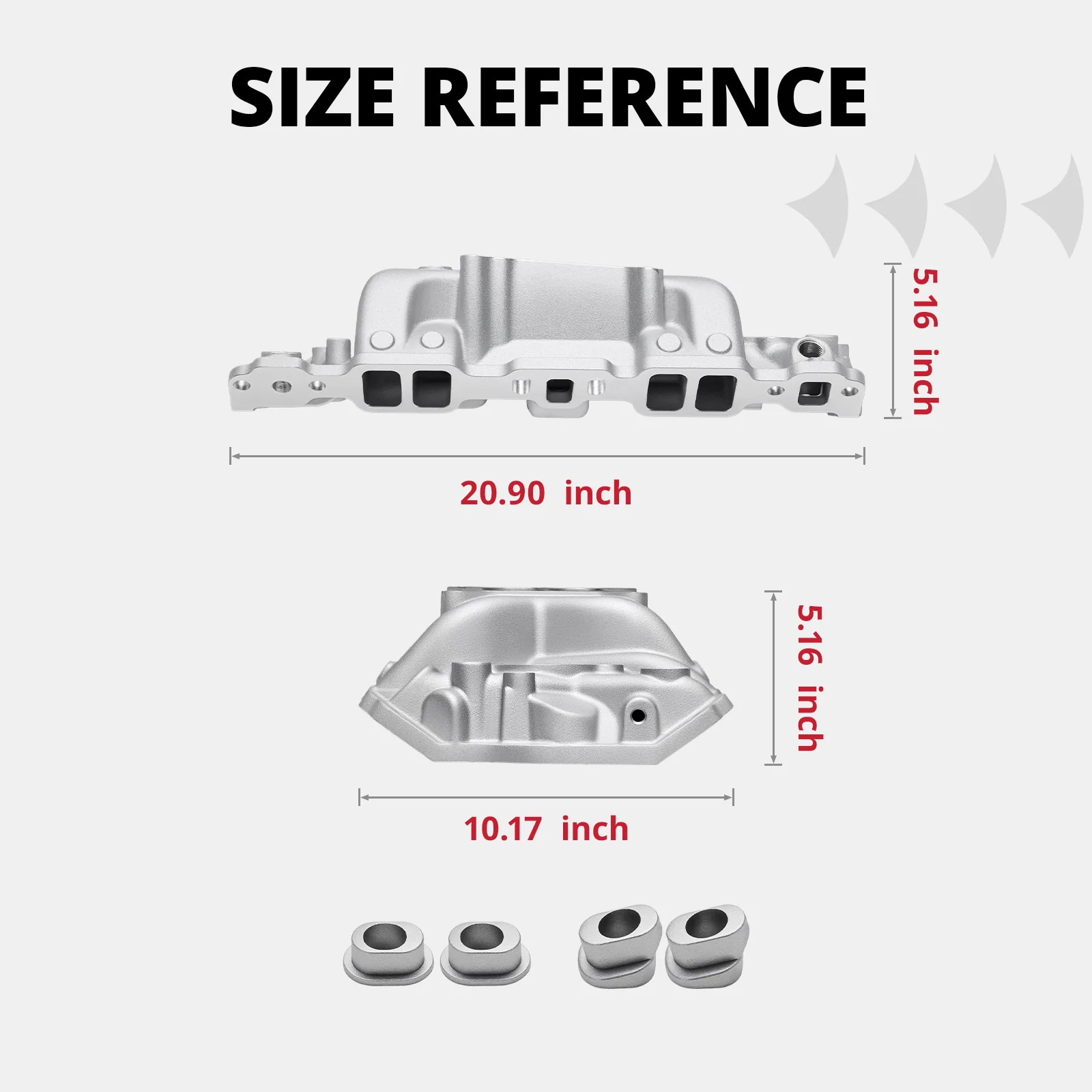 EVIL ENERGY Small Block Chevy Dual Plane High Rise Intake Manifold - Image 5