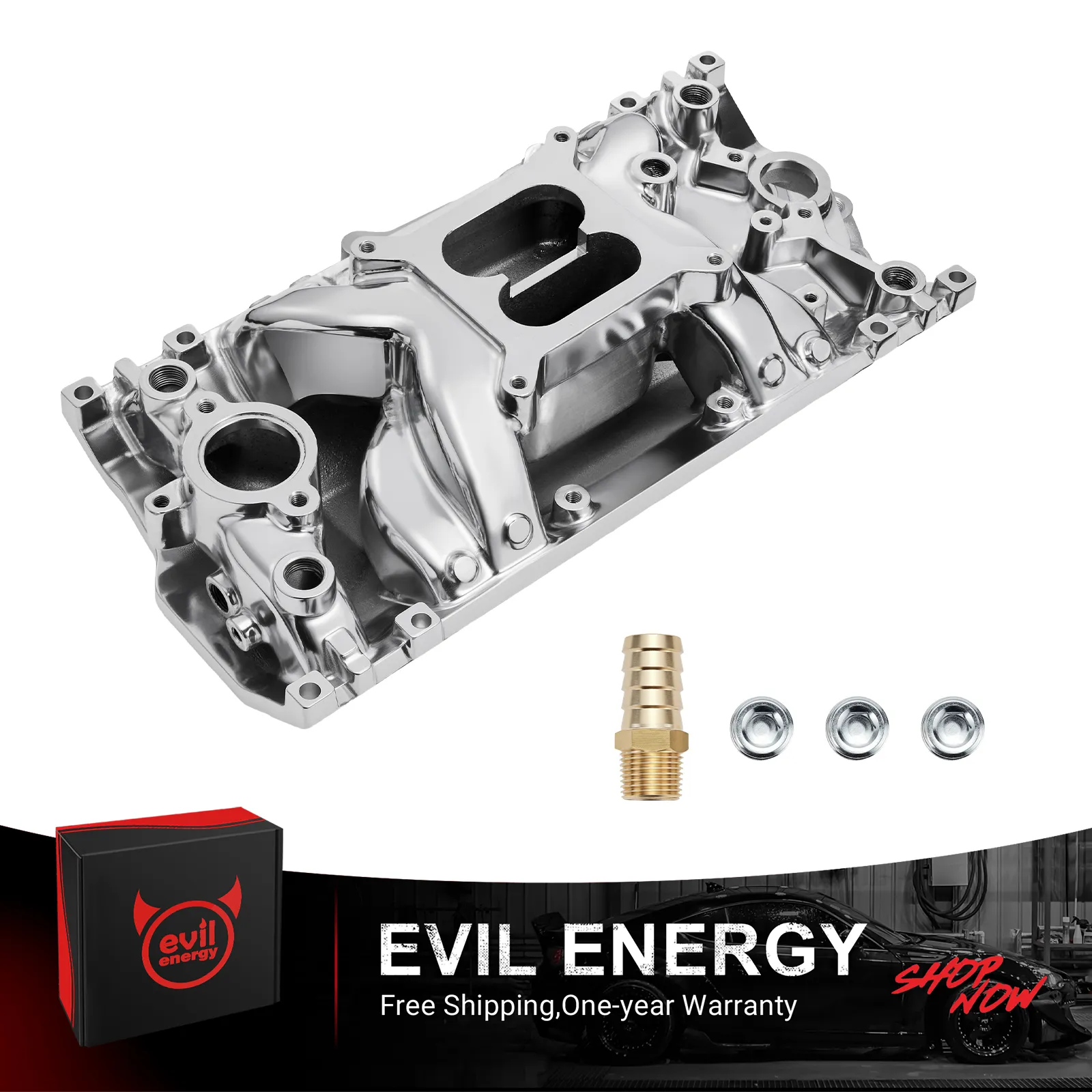 EVIL ENERGY Small Block Chevy Vortec Dual Plane Intake Manifold - Image 2