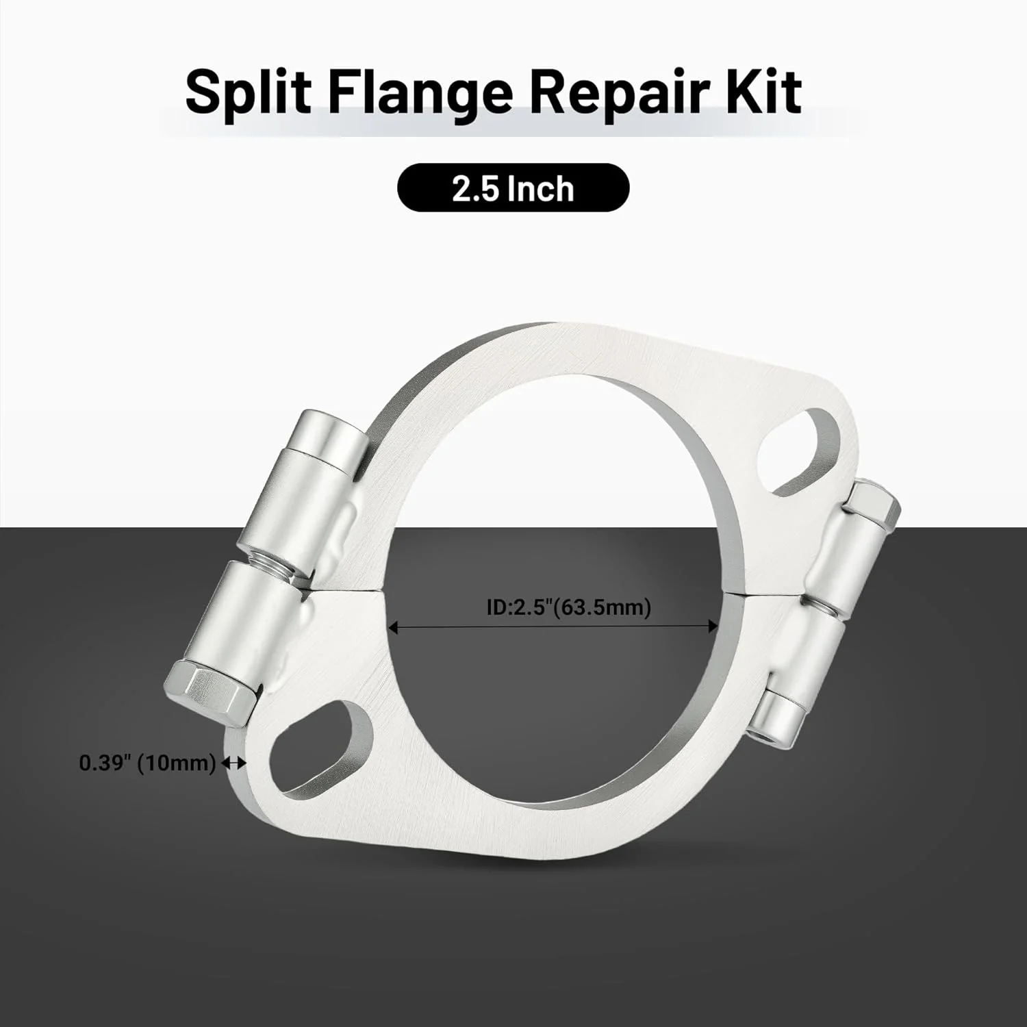 EVIL ENERGY Split Flange Repair Kit, Carbon Steel Exhaust Replacement (2/2.5/3 Inch) - Image 3