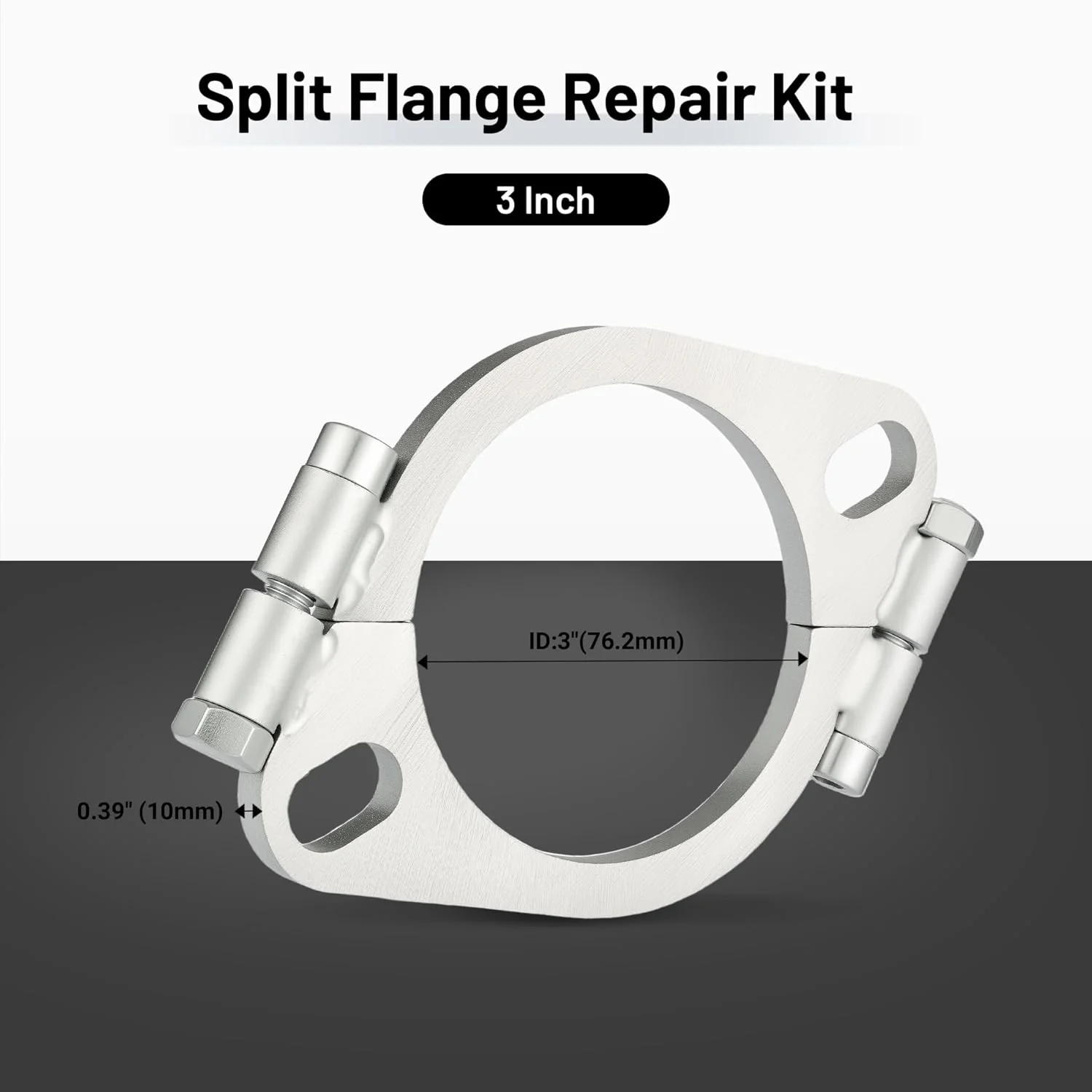 EVIL ENERGY Split Flange Repair Kit, Carbon Steel Exhaust Replacement (2/2.5/3 Inch) - Image 4