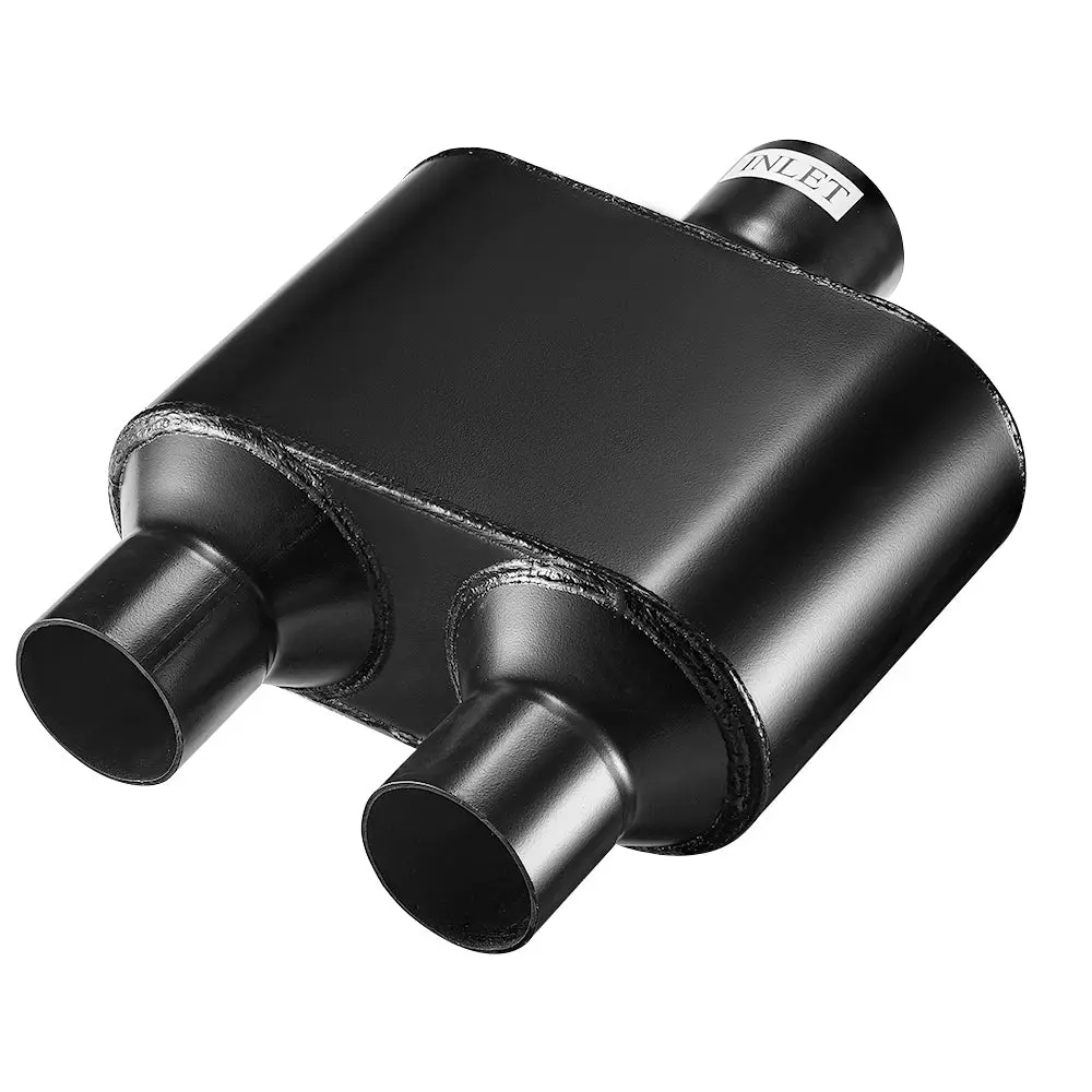 EVIL ENERGY 2.5-inch In 2.25-inch Out/3.0-inch In 2.5-inch Out Super 10 Series Center In Dual Out Exhaust Muffler - Image 3