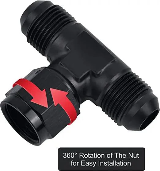 EVIL ENERGY 4/6/8/10AN Male Tee Fitting Adaptor with Female Swivel on Side - Image 3