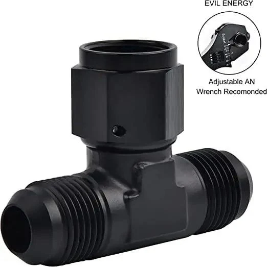 EVIL ENERGY 4/6/8/10AN Male Tee Fitting Adaptor with Female Swivel on Side - Image 4