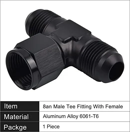 EVIL ENERGY 4/6/8/10AN Male Tee Fitting Adaptor with Female Swivel on Side - Image 8
