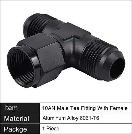EVIL ENERGY 4/6/8/10AN Male Tee Fitting Adaptor with Female Swivel on Side - Image 9