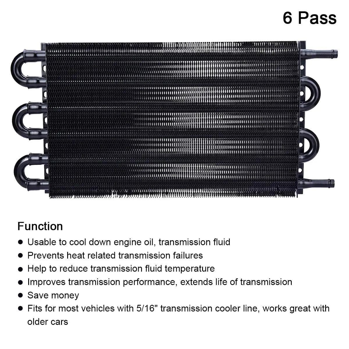 EVIL ENERGY 4/6/8 Pass Tube Transmission Oil Cooler Universal Kit - Image 8