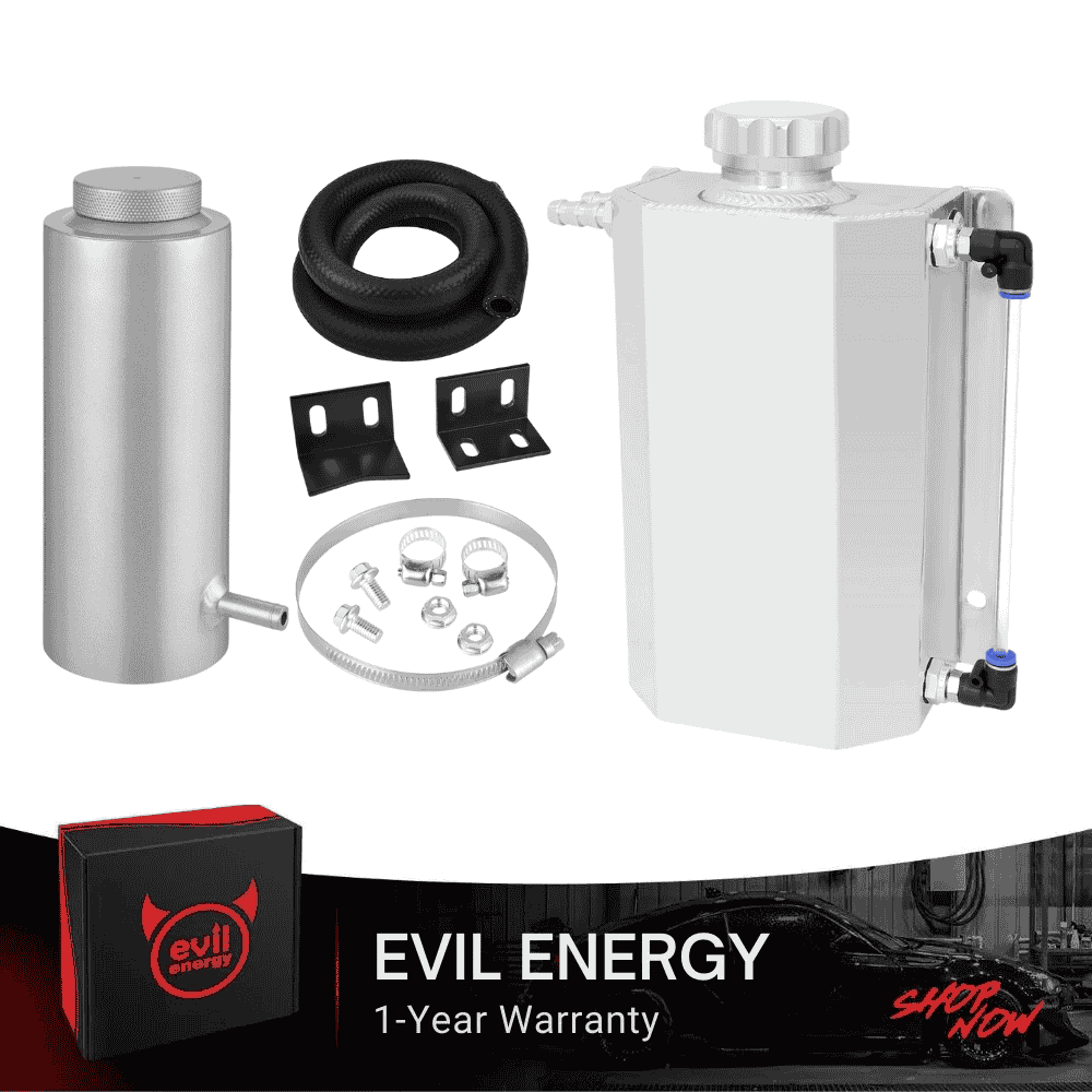 EVIL ENERGY Universal Coolant Overflow Combo | 800mL Bottle & 2L Tank Dual Capacity Set | Aluminum Coolant Reservoir Expansion Tank for Performance Upgrade - Image 12